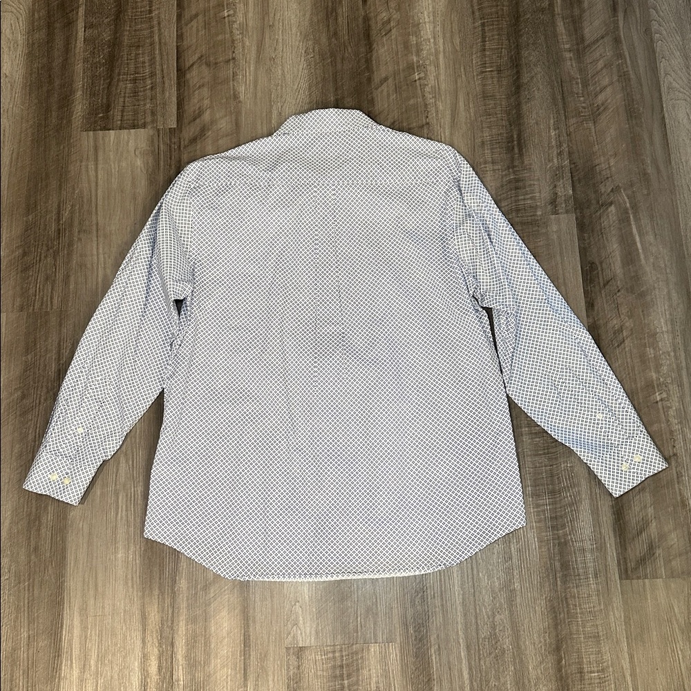 Jos. A. Bank Tailored Fit Geometric Long Sleeve Button Down - Large - Picture 3 of 6